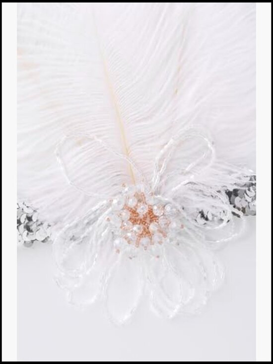 Feather Flapper Headband Vintage Sequin Gatsby Party Hair Accessories main image 5